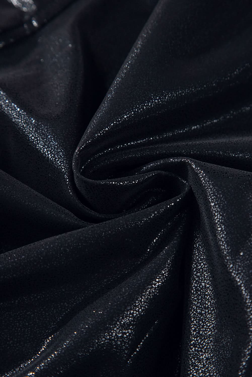 Trendy high-waisted black joggers