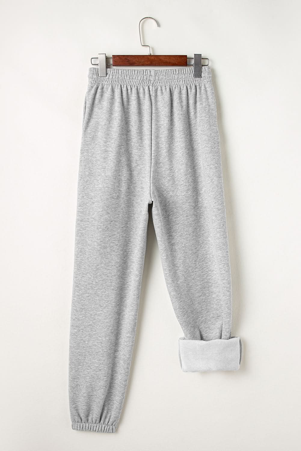 Light grey fleece-lined joggers
