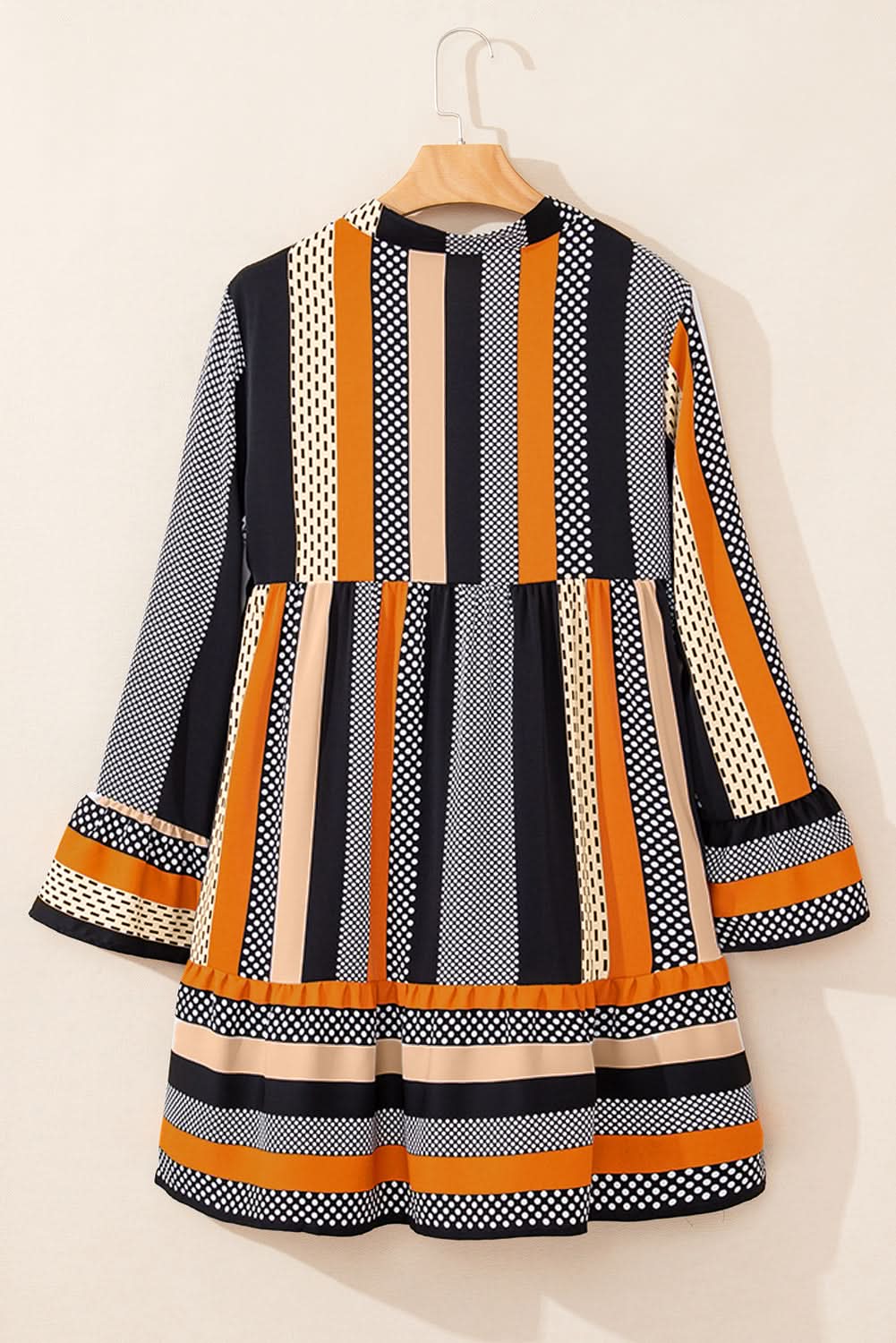 Playful polka dot ruffled mini dress