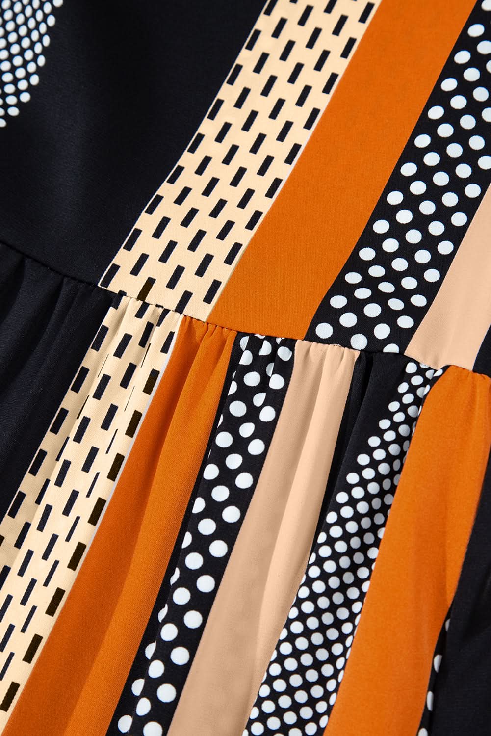 Playful polka dot ruffled mini dress