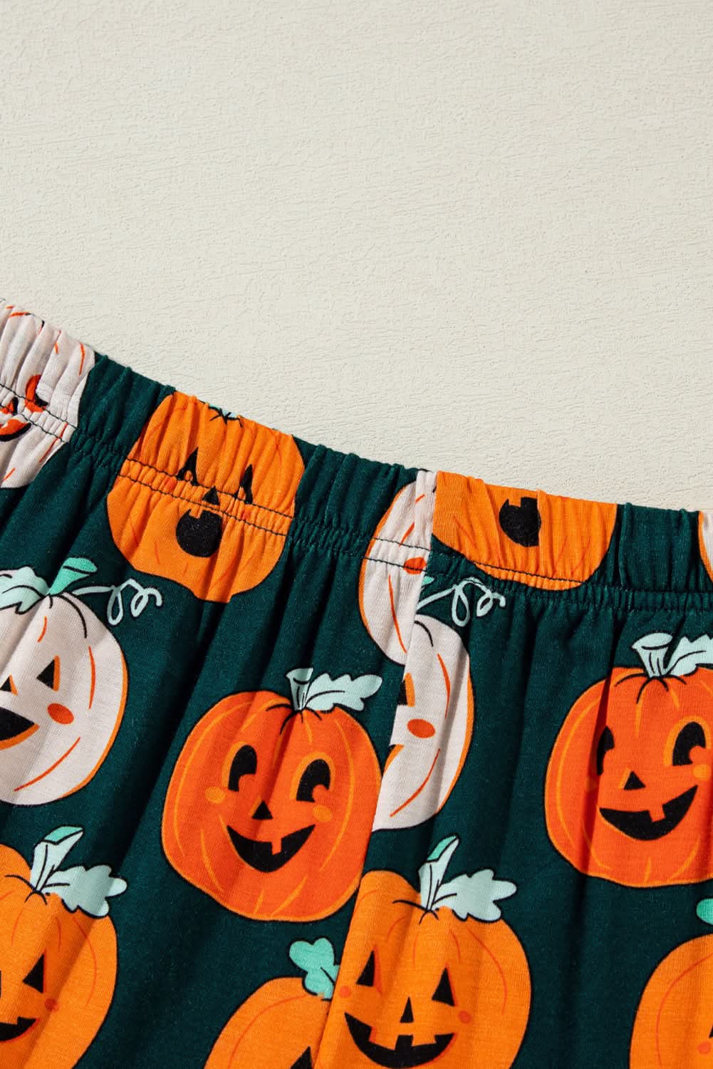 Orange Halloween Pajama Set
