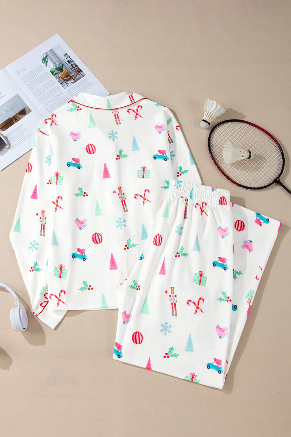 Festive White Christmas Pjs Set