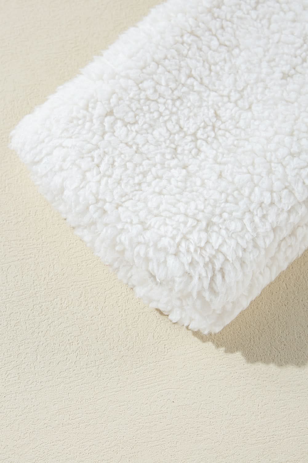 Love Salve Beige Faux Fur Lapel Jacket - Outerwear/Jackets