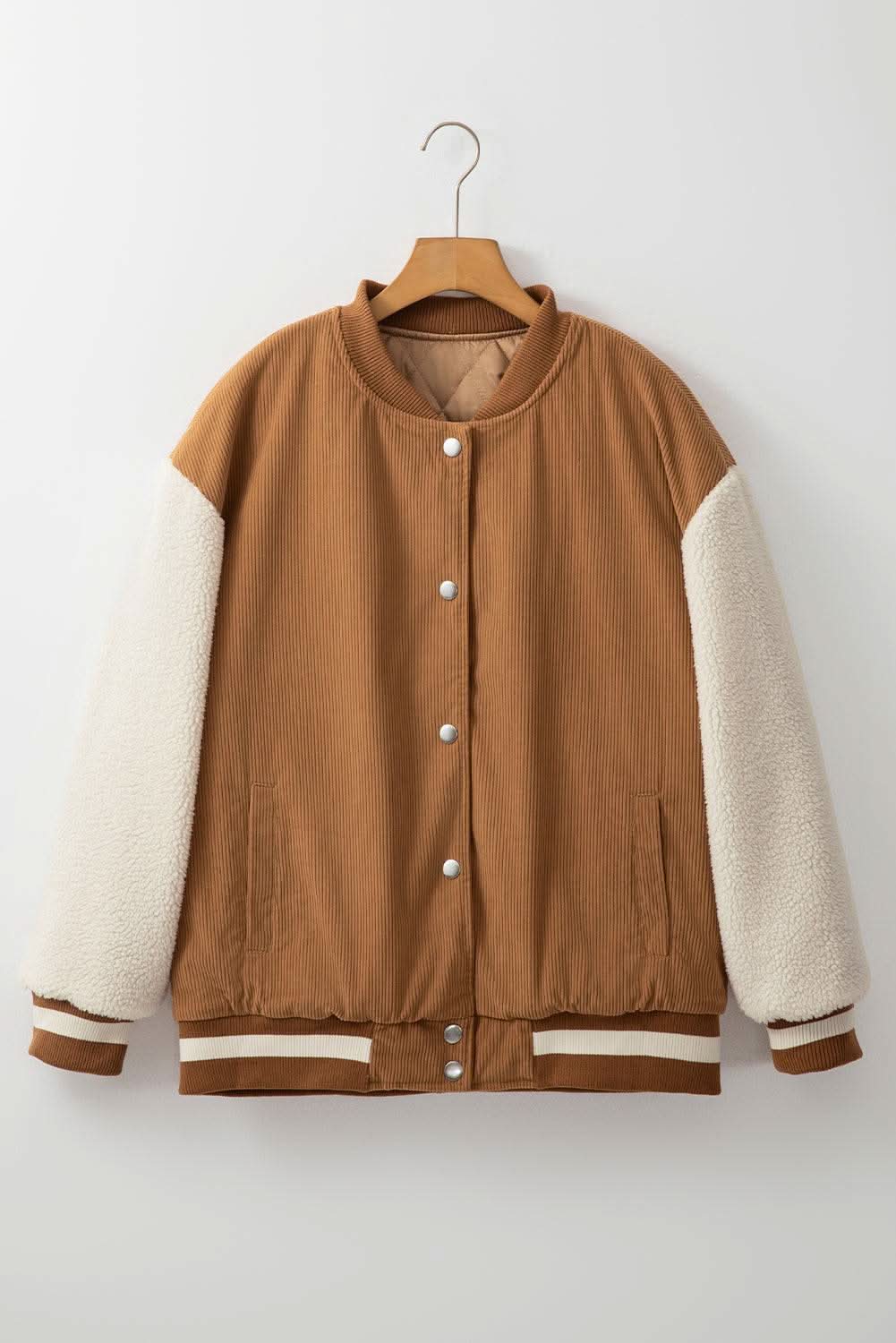 Buckskin corduroy fleece bomber