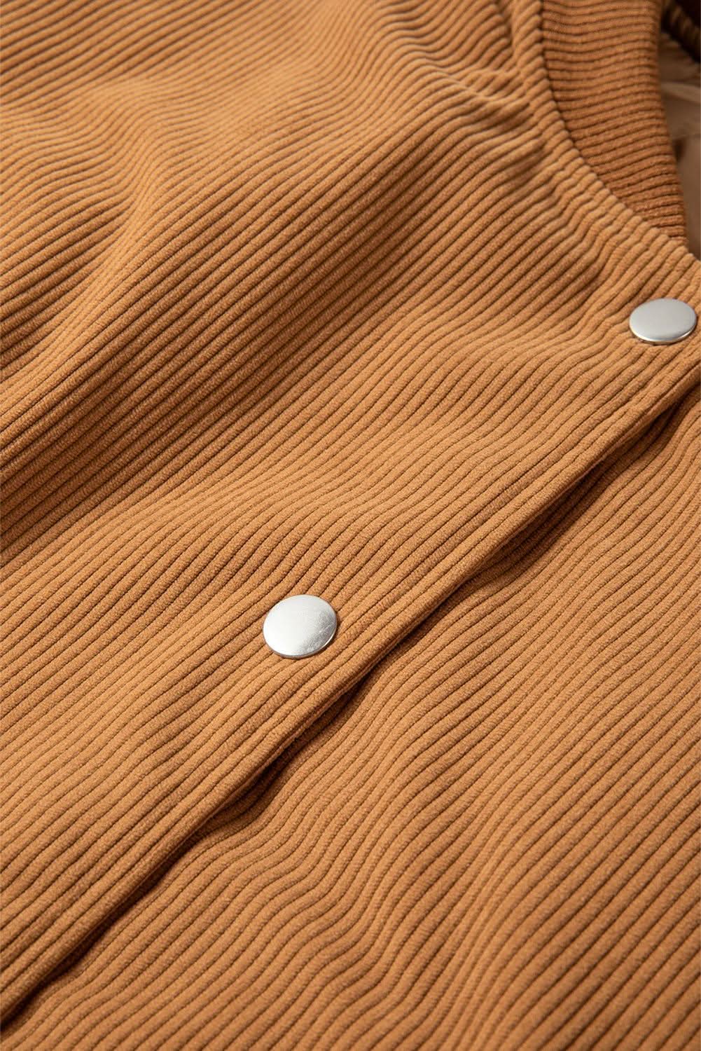 Buckskin corduroy fleece bomber