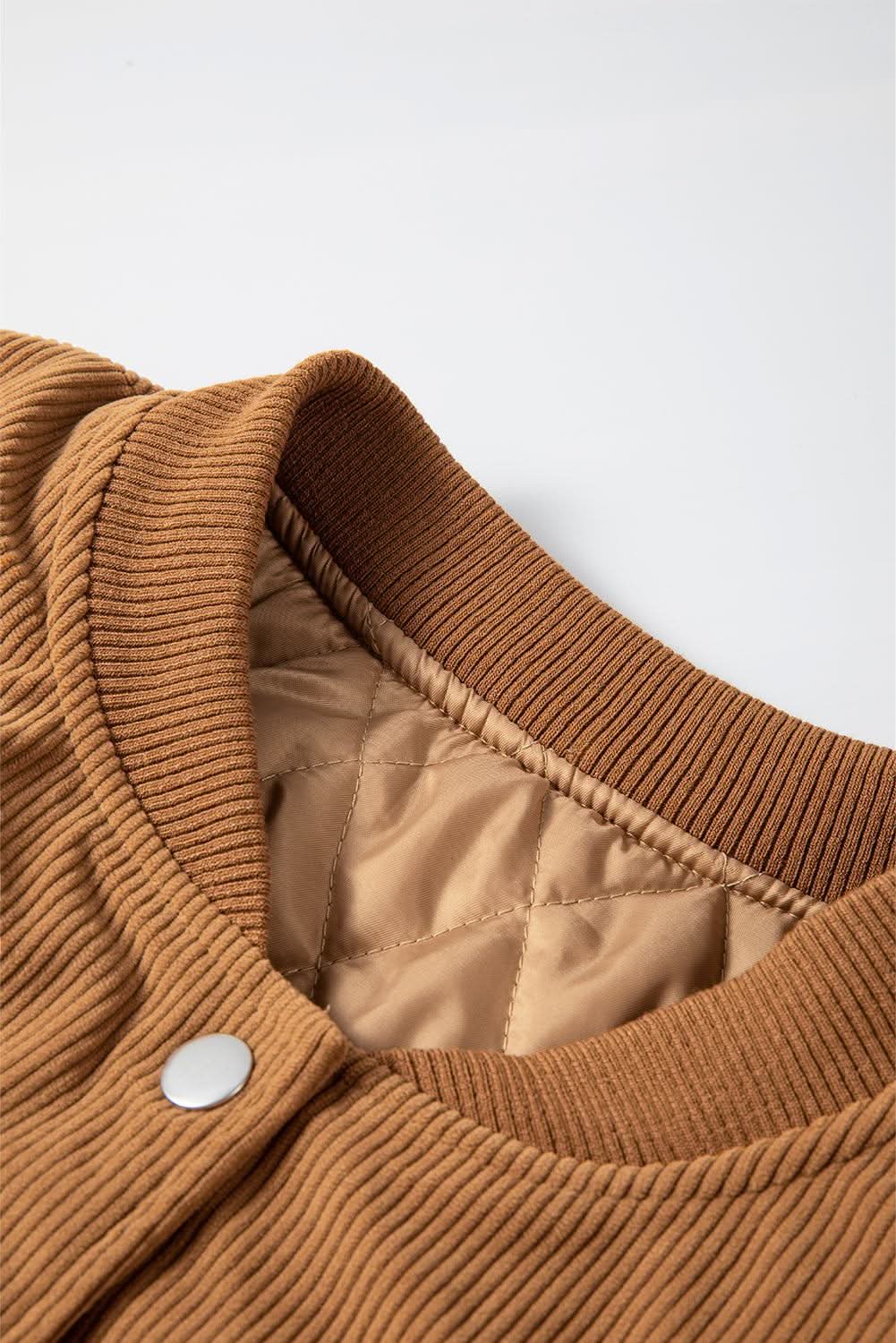 Buckskin corduroy fleece bomber