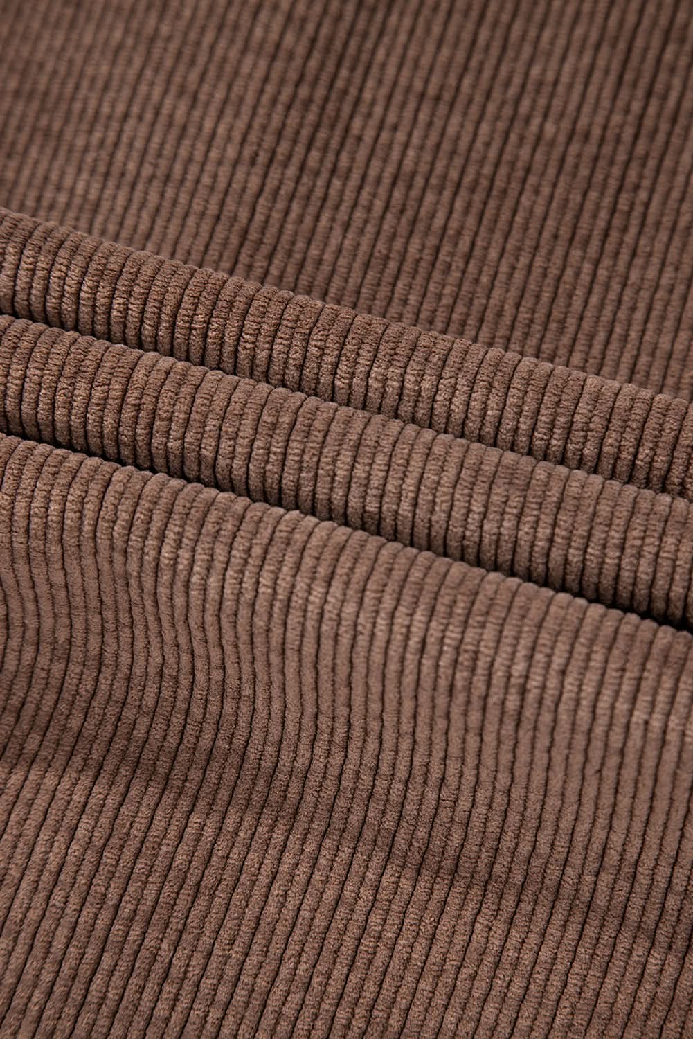 Cozy chestnut corduroy shacket