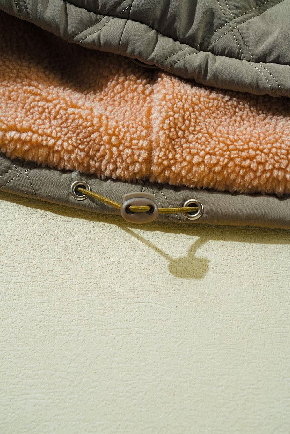 Cozy jungle green puffer jacket