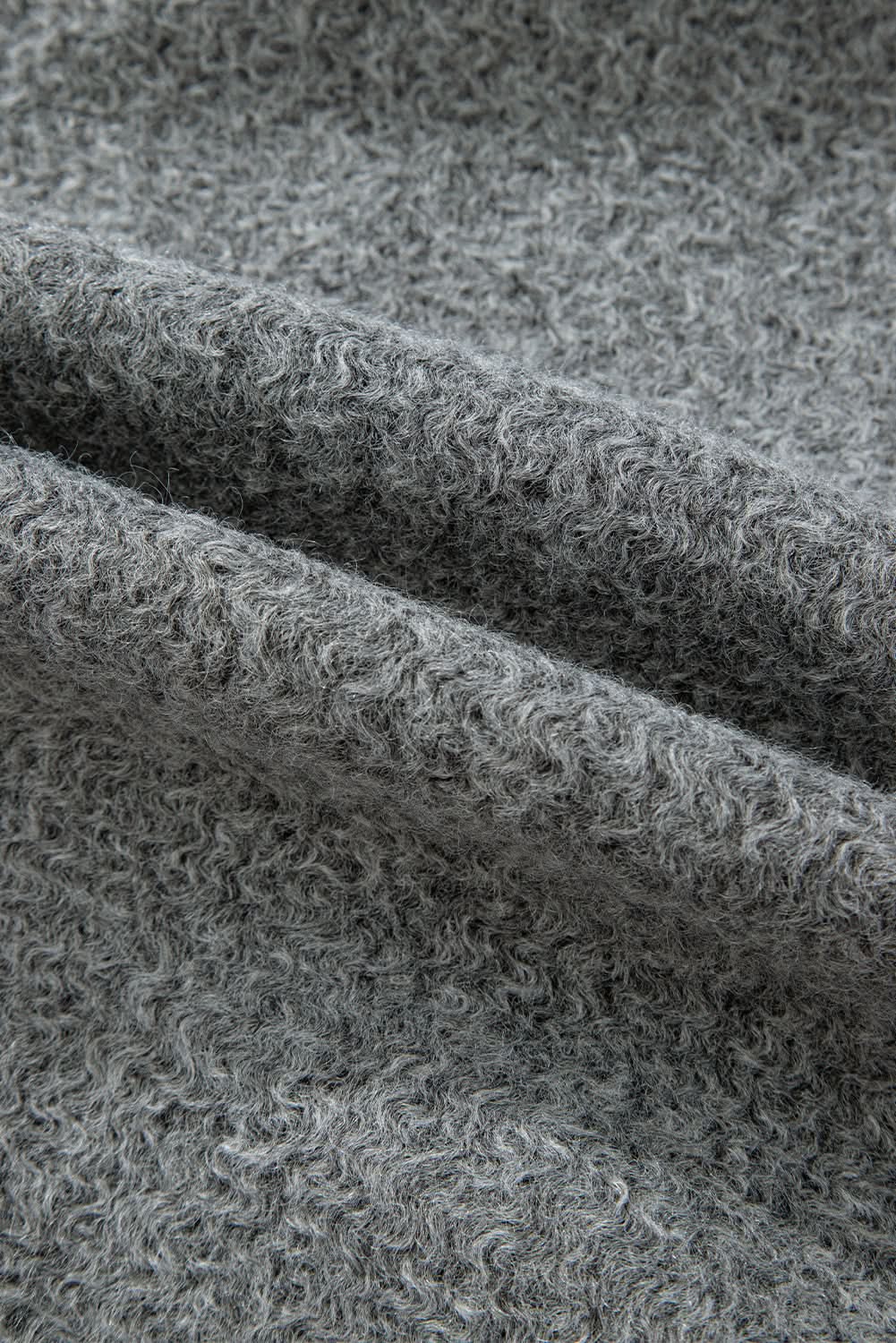 Chic medium grey fuzzy jacket