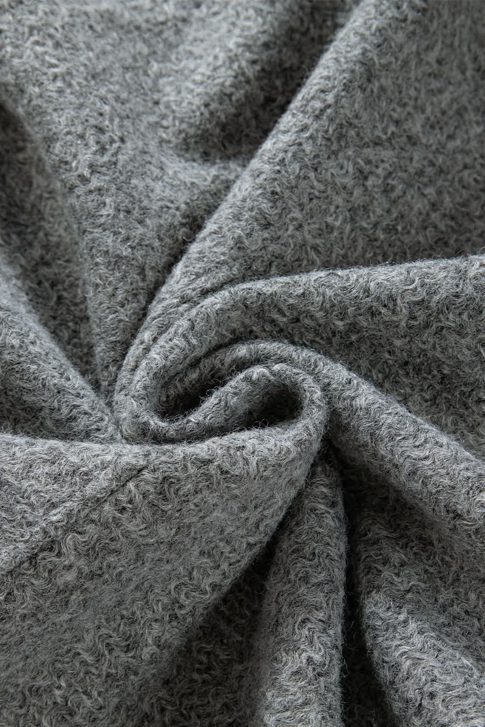 Chic medium grey fuzzy jacket