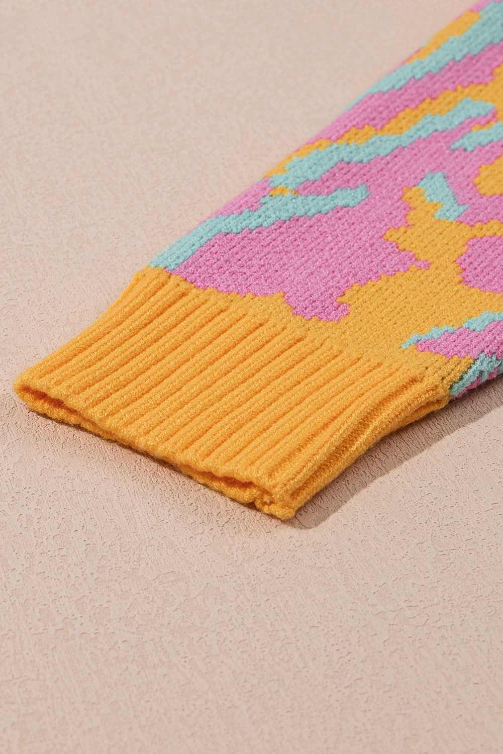 Bright pink plus size sweater