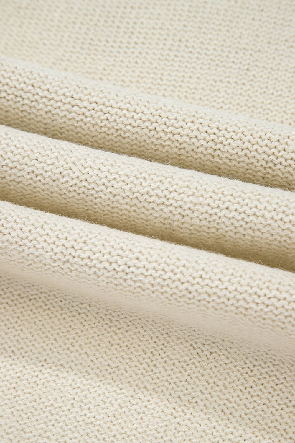 Mist green plus size cable knit sweater