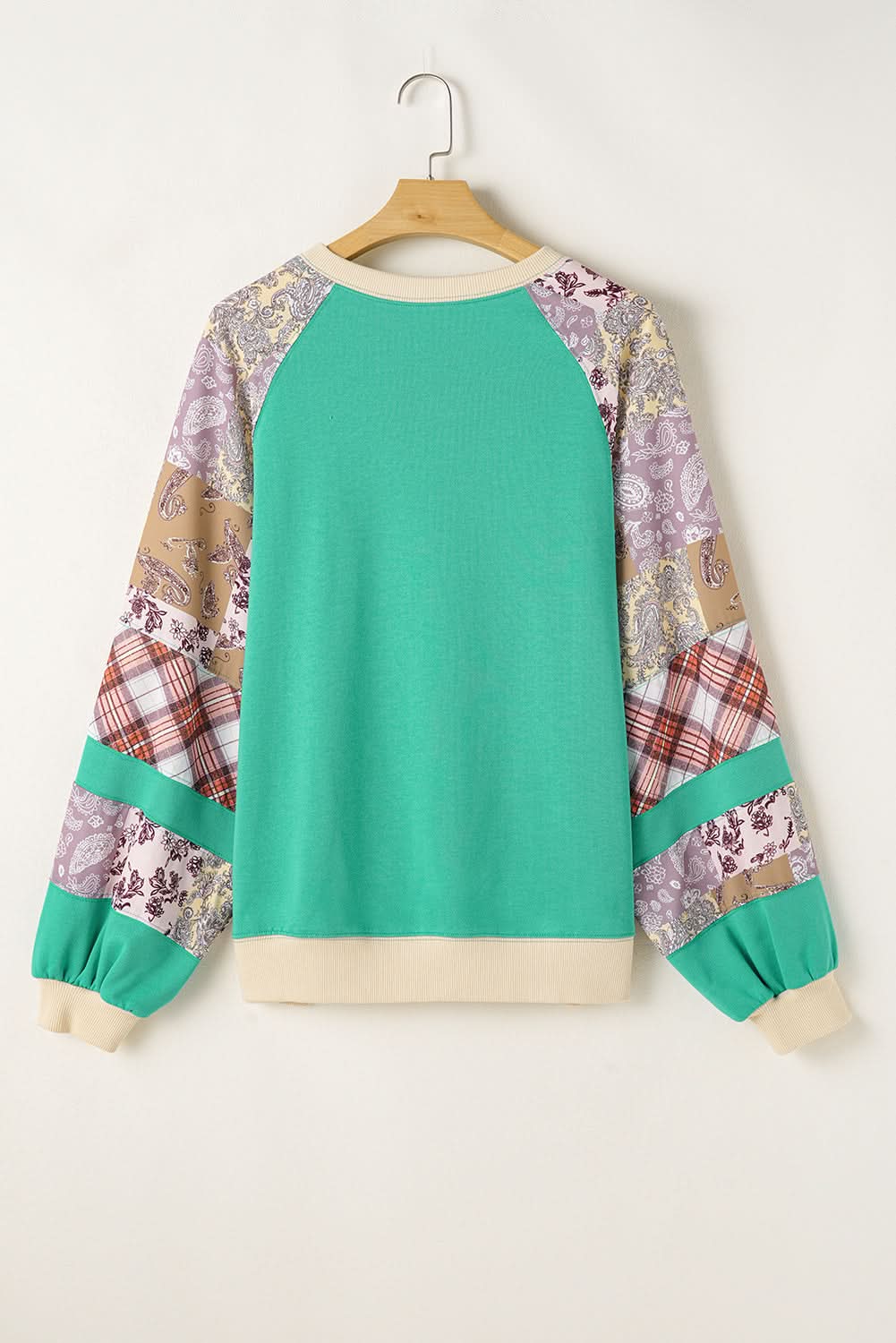 Chic sky blue plus size sweatshirt