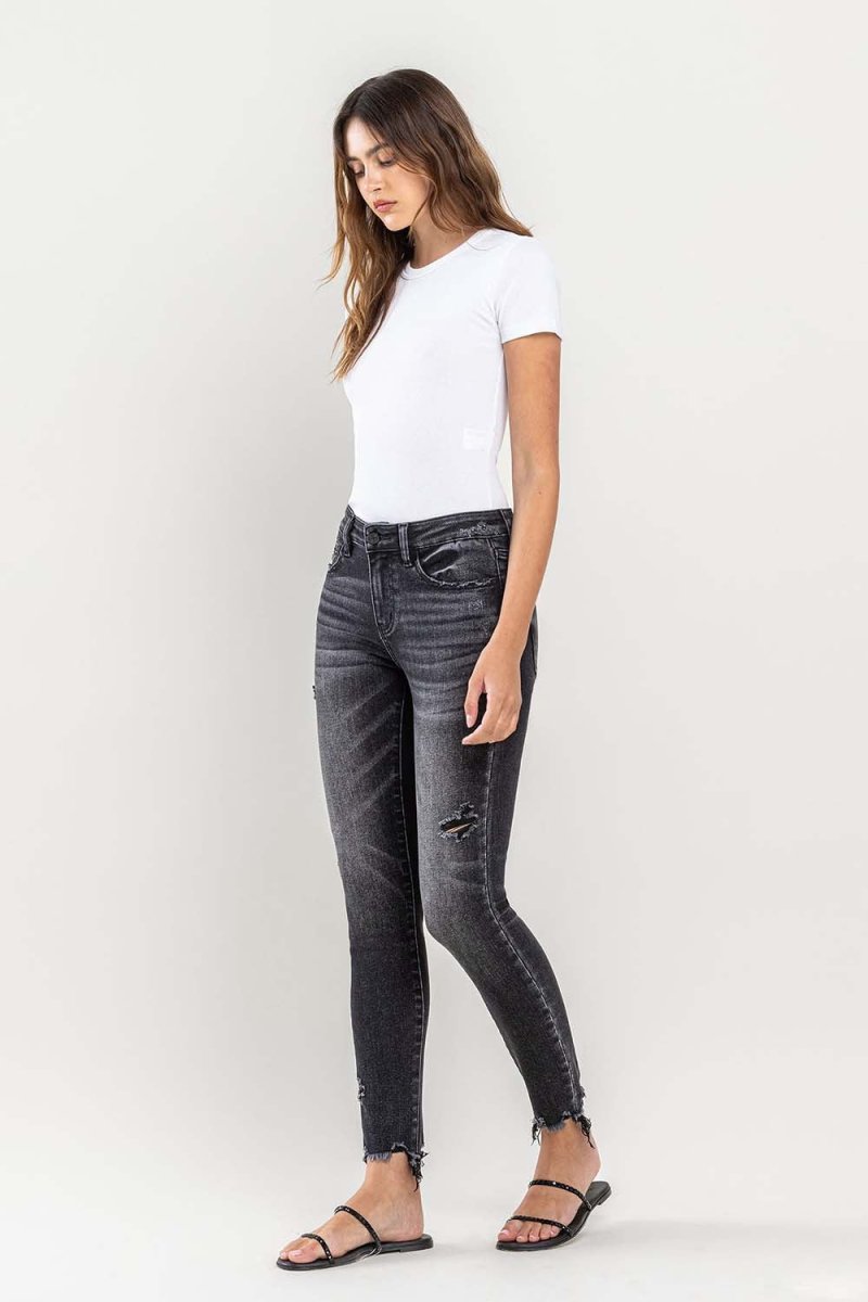 Premium Lovervet Raw Hem Cropped Skinny Jeans for Stylish Outfits