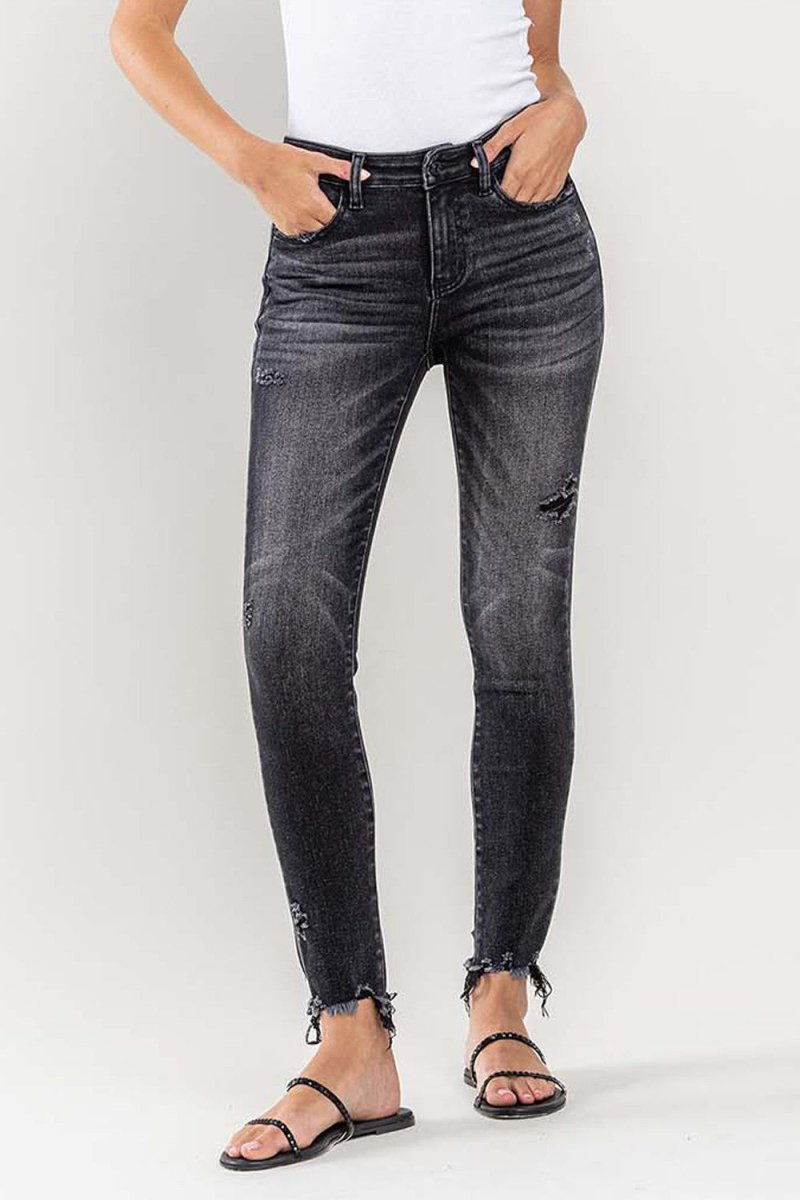 Premium Lovervet Raw Hem Cropped Skinny Jeans for Stylish Outfits