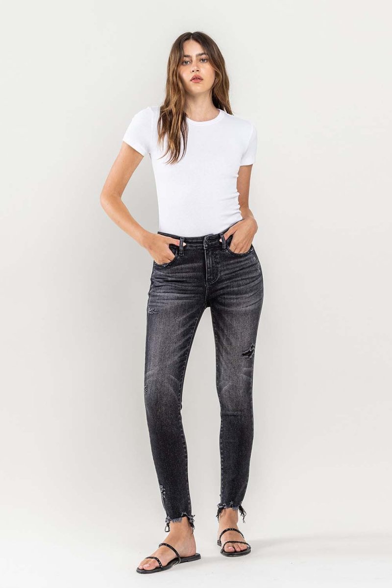 Premium Lovervet Raw Hem Cropped Skinny Jeans for Stylish Outfits