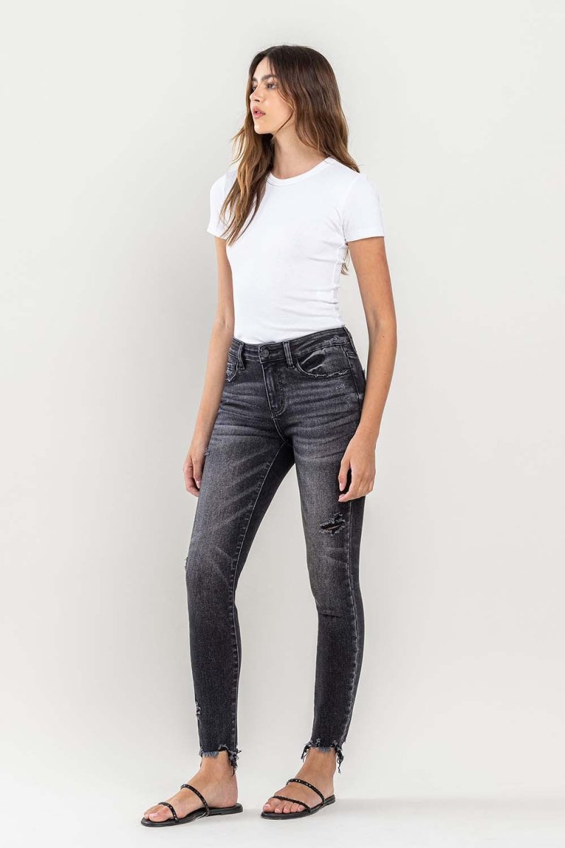 Premium Lovervet Raw Hem Cropped Skinny Jeans for Stylish Outfits
