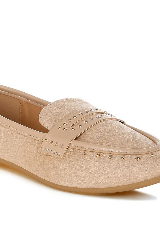 Rag Company Lumina Penny Strap Studded Loafers - Elegant Style Footwear