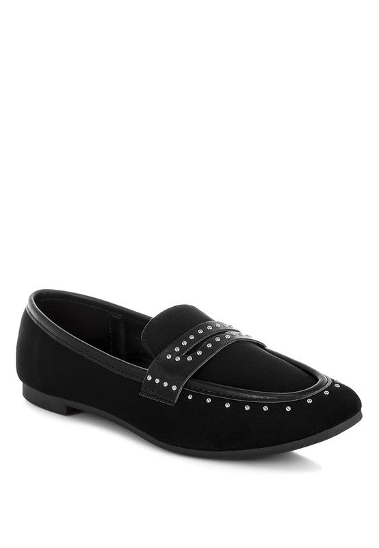 Rag Company Lumina Penny Strap Studded Loafers - Elegant Style Footwear