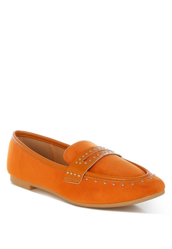 Rag Company Lumina Penny Strap Studded Loafers - Elegant Style Footwear