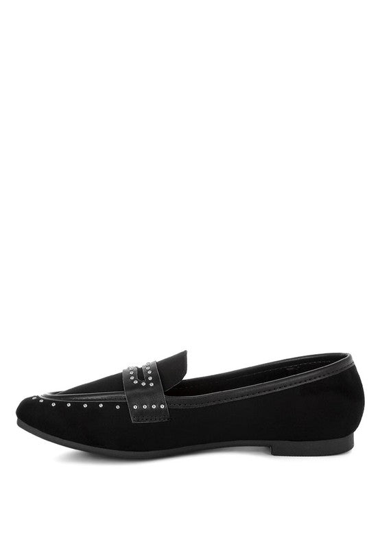 Rag Company Lumina Penny Strap Studded Loafers - Elegant Style Footwear
