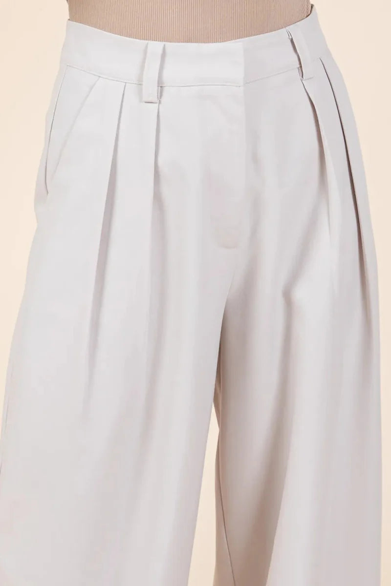 Mittoshop Pintuck Detail High Rise Pants for Women