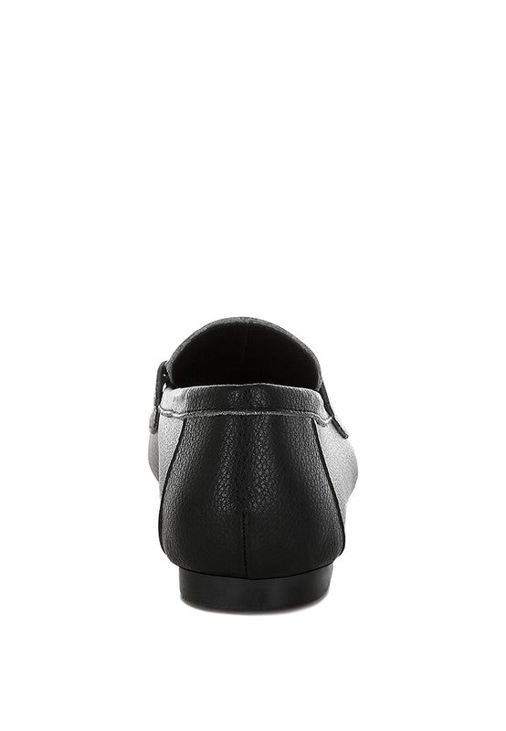 Rag Company Modaha Horsebit & Embellished Real Leather Women's Loafers