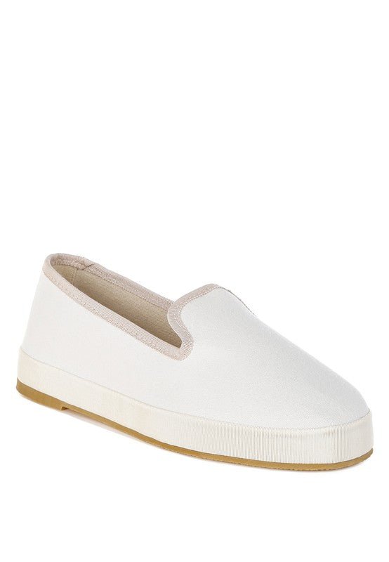 Rag Company Moshka Canvas Slip-On Loafers - Round Toe, Everyday Style, Comfort Fit