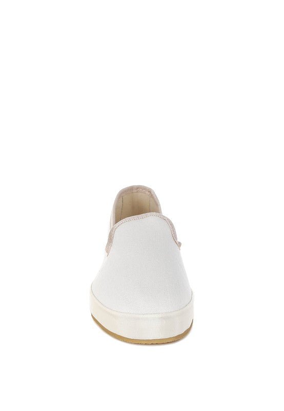 Rag Company Moshka Canvas Slip-On Loafers - Round Toe, Everyday Style, Comfort Fit