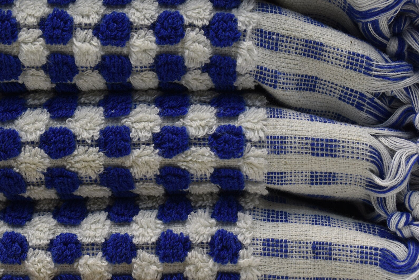 Basiclayersca Bubble Navy Terry Hand Towel 100 Percent