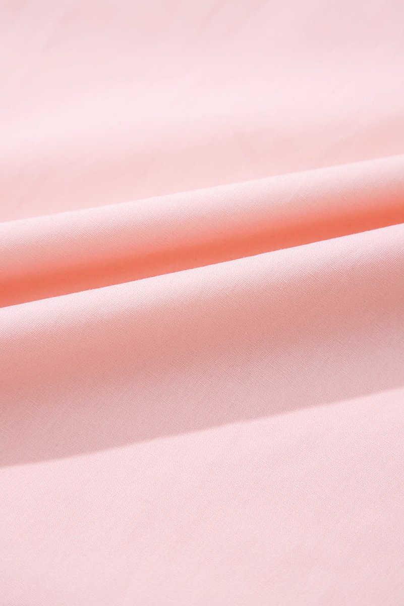 Pink V Neck Flutter Sleeve Smocked Bodice Maxi Dress