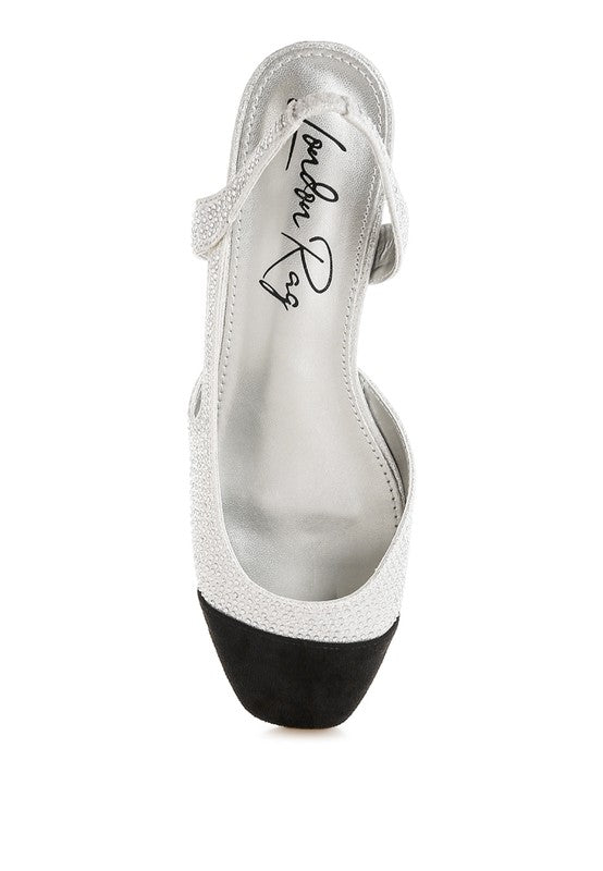 Rag Company Rerita Rhinestone-Studded Glitter Sandals for Special Occasions