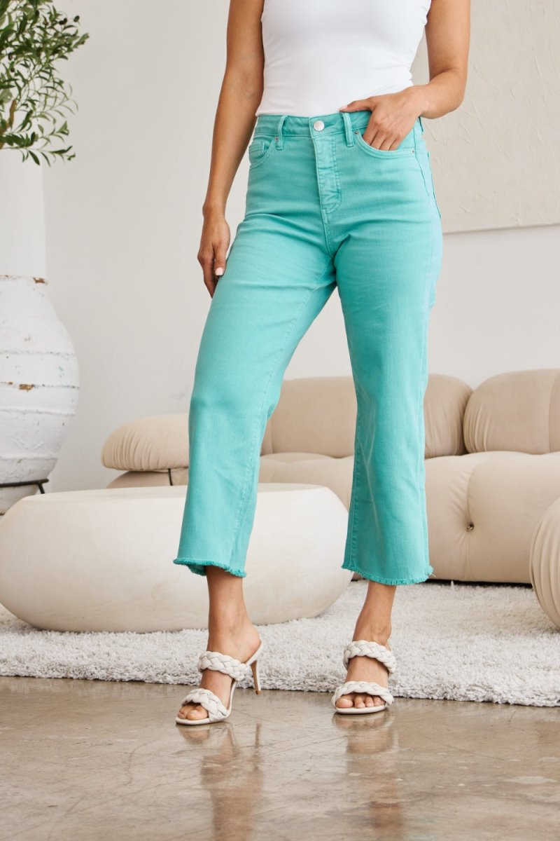 Premium RFM Crop Chloe Full Size Tummy Control High Waist Jeans