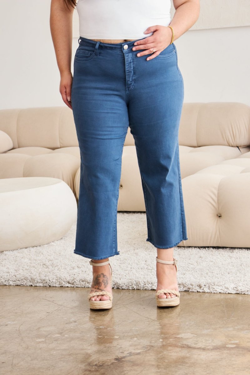 Premium RFM Crop Chloe Full Size Tummy Control High Waist Jeans