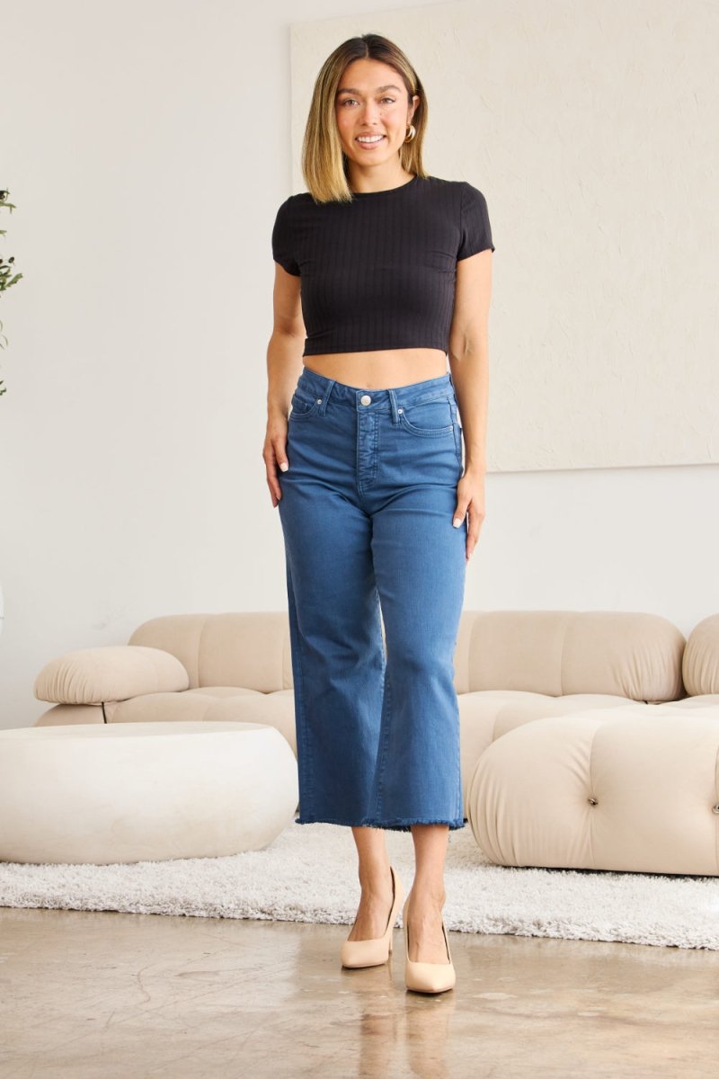Premium RFM Crop Chloe Full Size Tummy Control High Waist Jeans