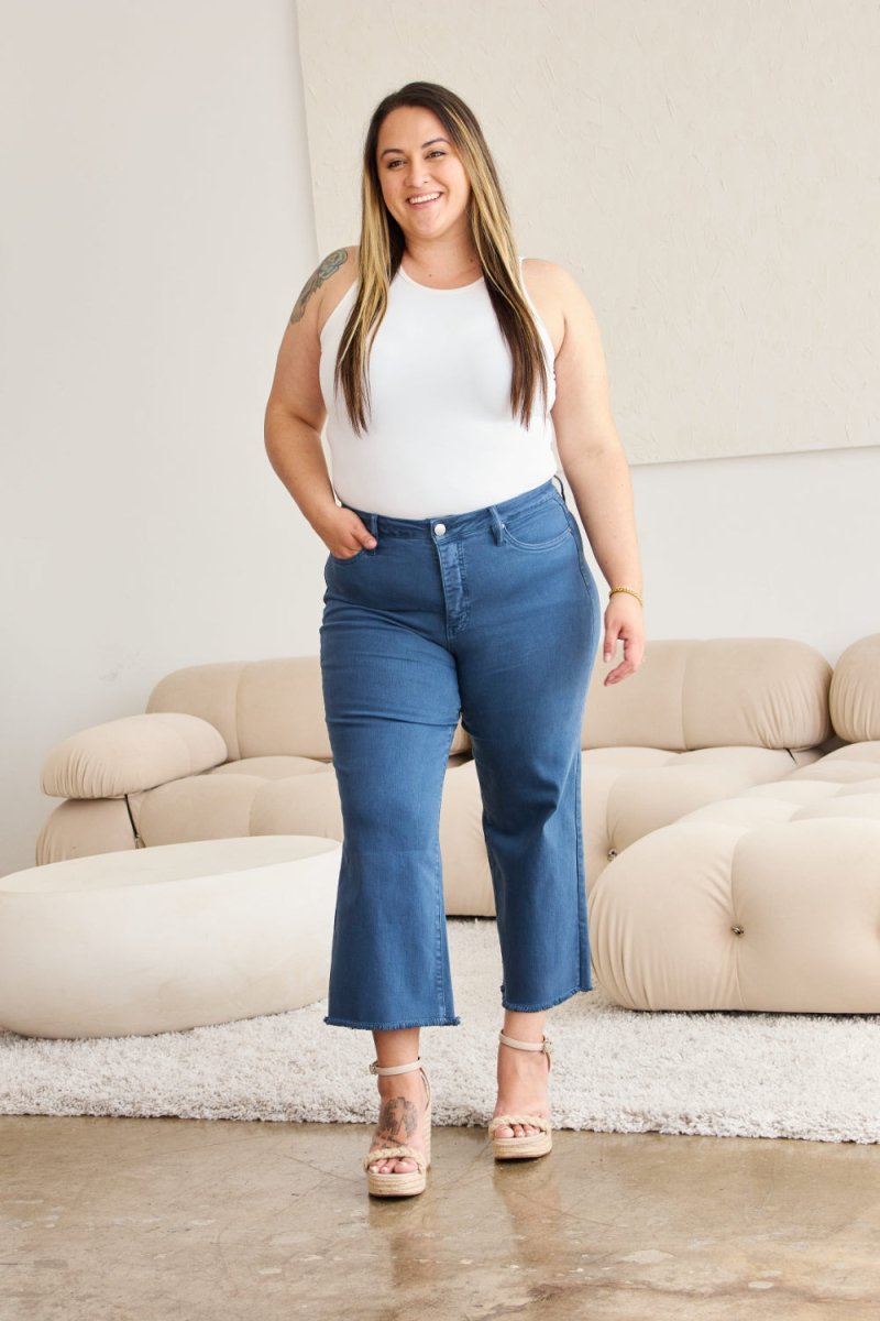 Premium RFM Crop Chloe Full Size Tummy Control High Waist Jeans