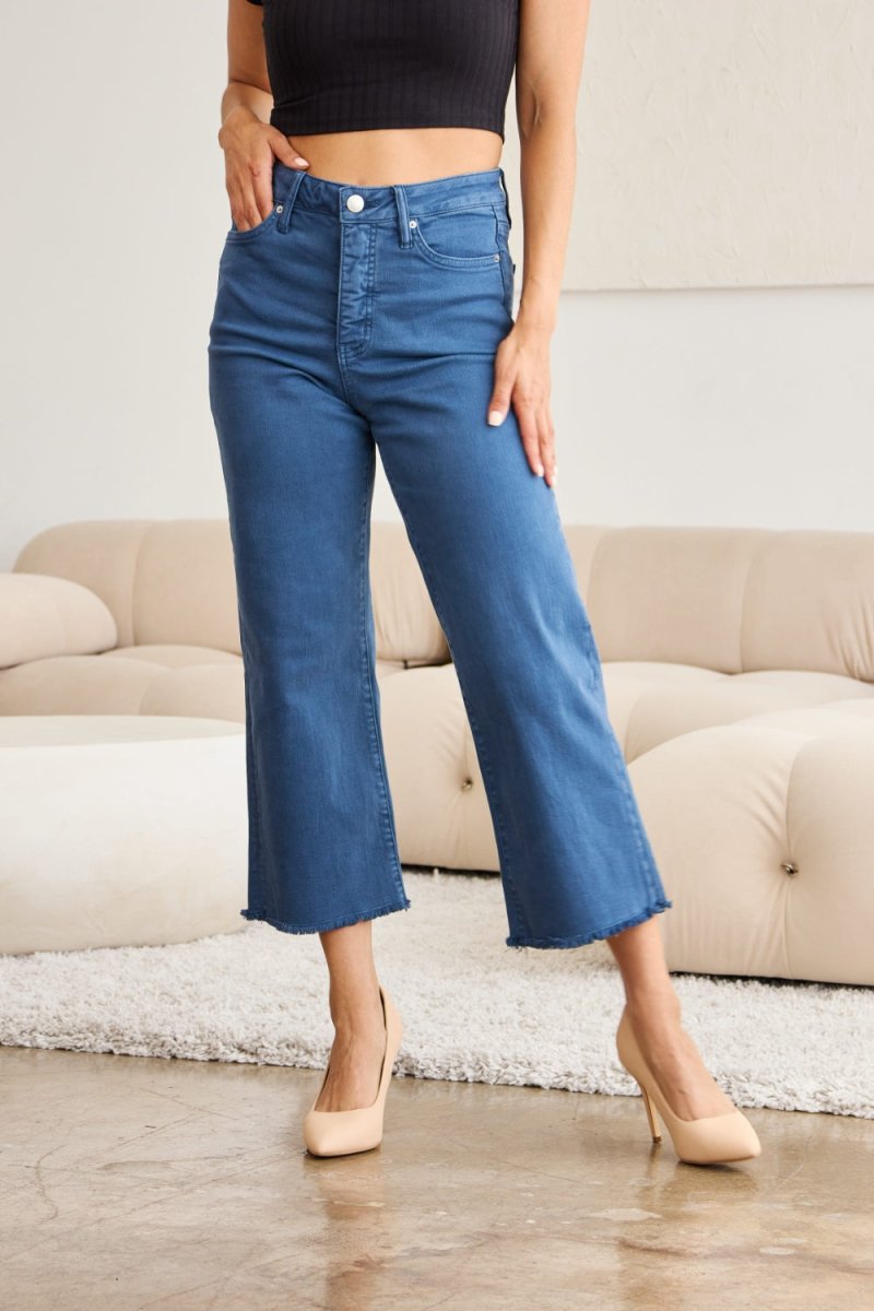 Premium RFM Crop Chloe Full Size Tummy Control High Waist Jeans