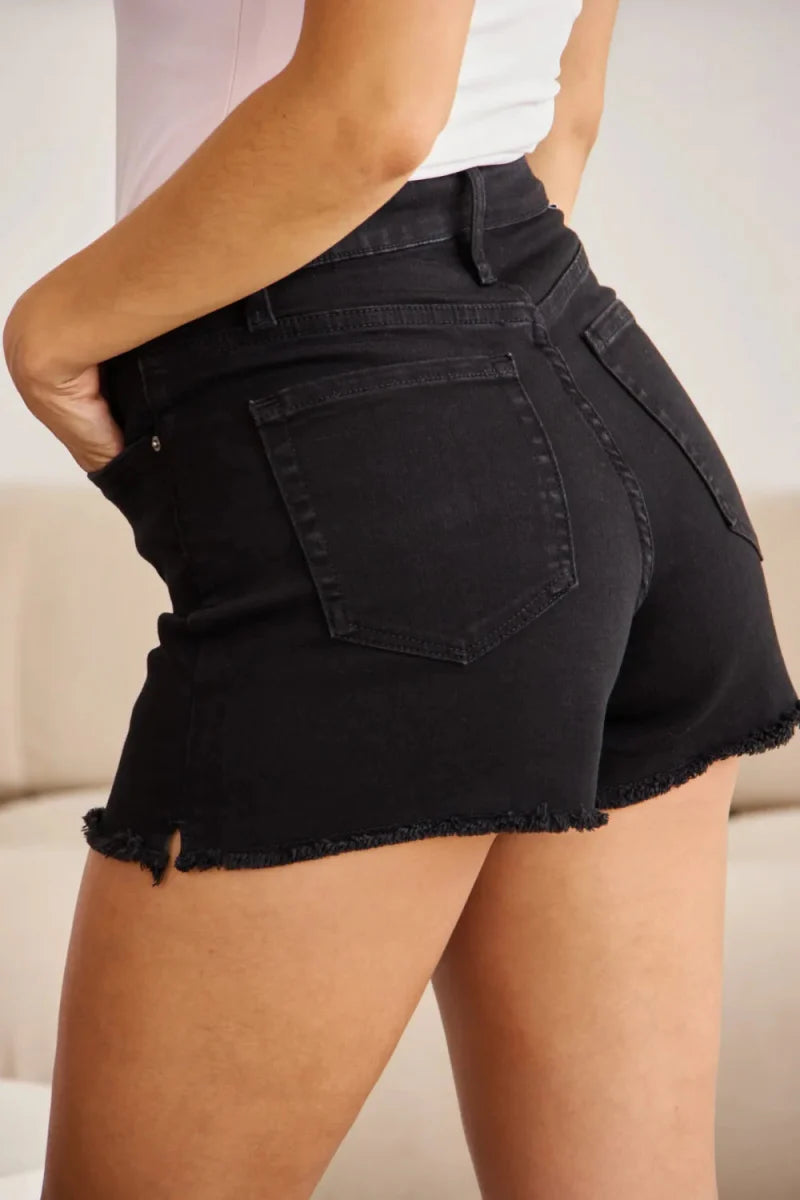 RFM Full Size Tummy Control High Waist Denim Shorts for Women