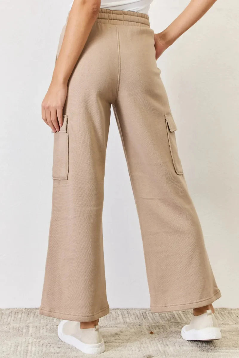 RISEN High Waist Cargo Wide Leg Pants for Everyday Style