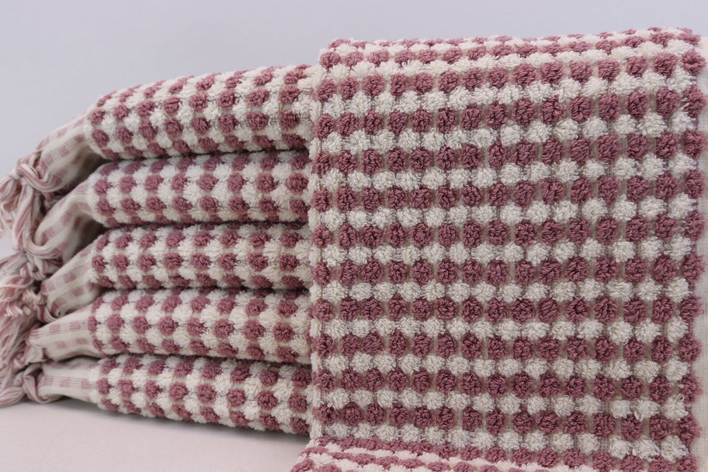 Basiclayersca Bubble Salmon Terry Hand Towel Made From 100