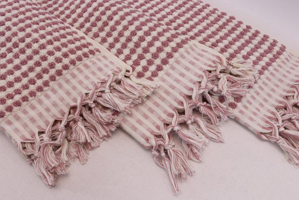 Basiclayersca Bubble Salmon Terry Hand Towel Made From 100