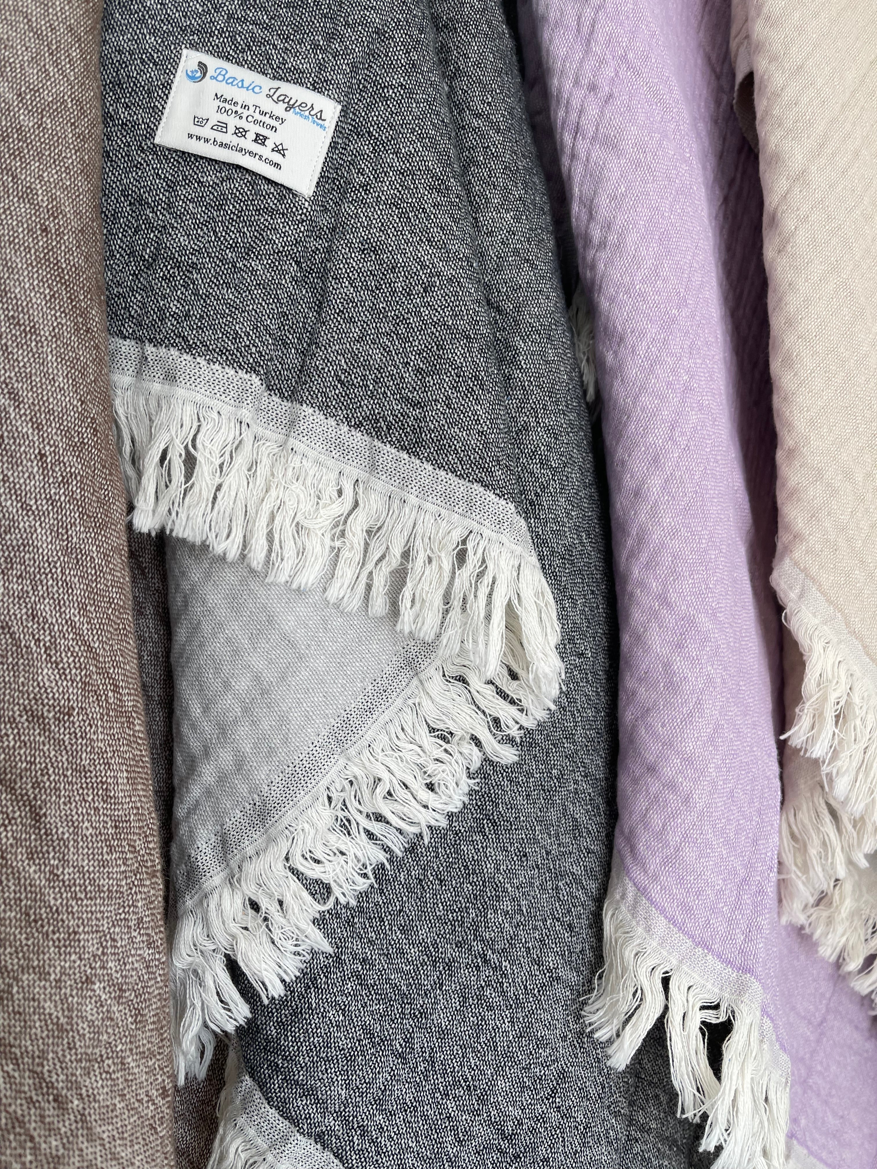 Basiclayersca Cocoon Soft Turkish Towel 40 Inch by 70 Inch