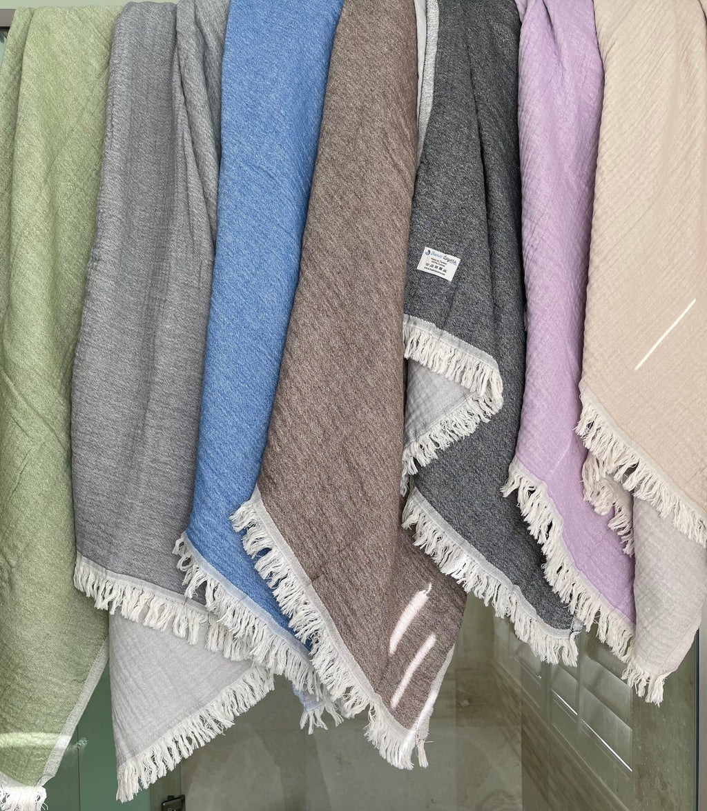 Basiclayersca Cocoon Soft Turkish Towel 40 Inch by 70 Inch