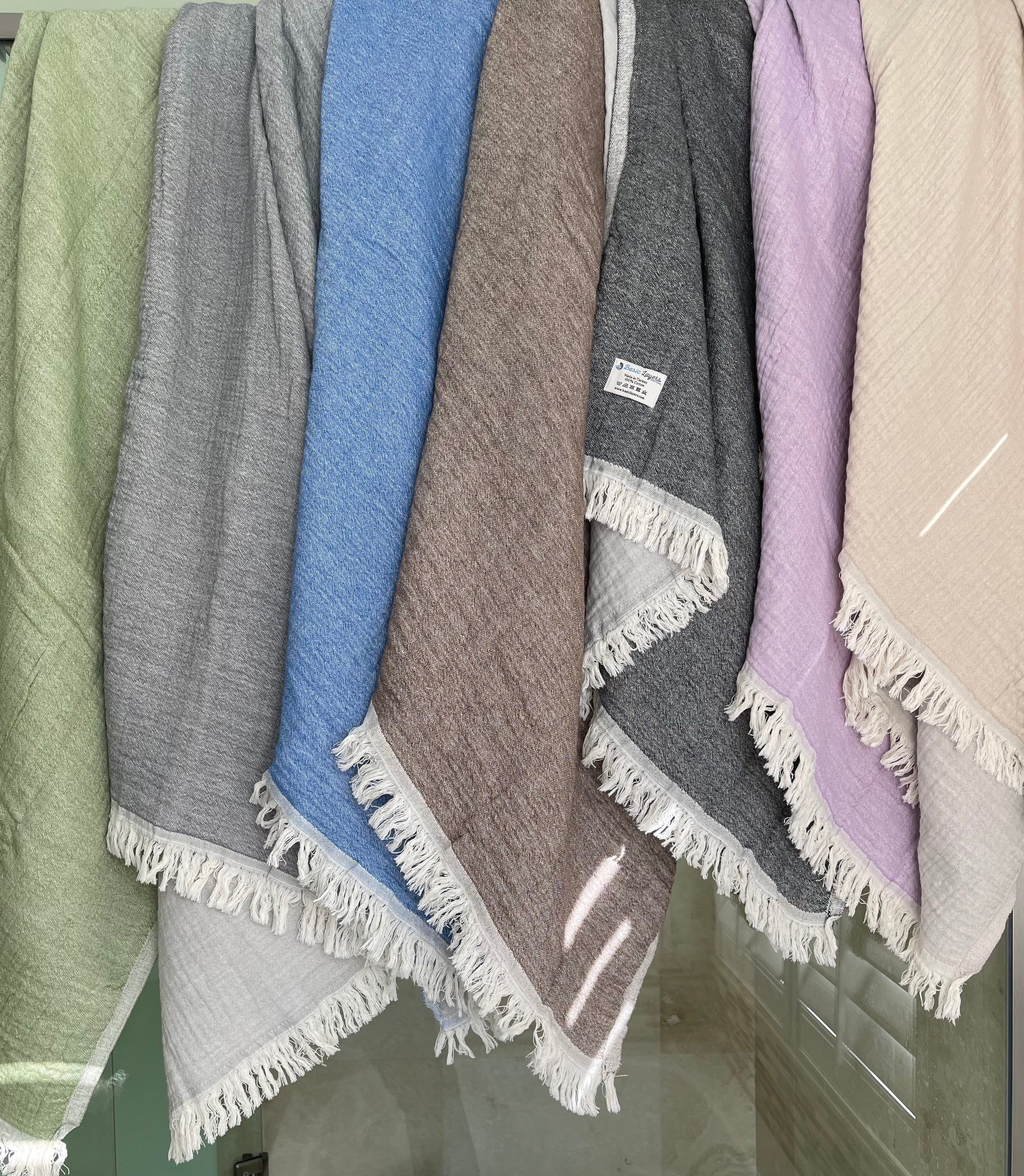 Basiclayersca Cocoon Soft Turkish Towel 40 Inch by 70 Inch