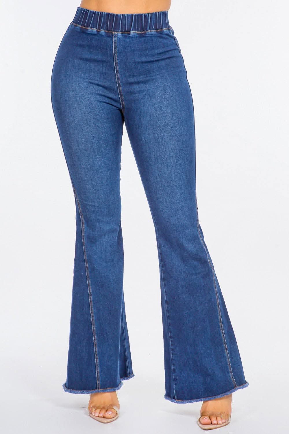 Premium High waist curvy flare jeans