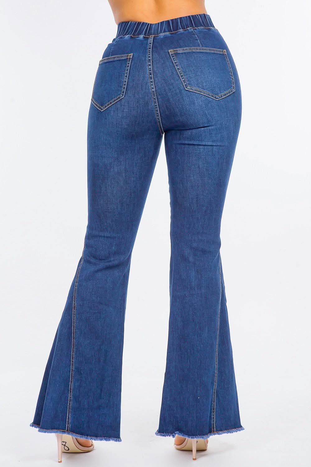 Premium High waist curvy flare jeans