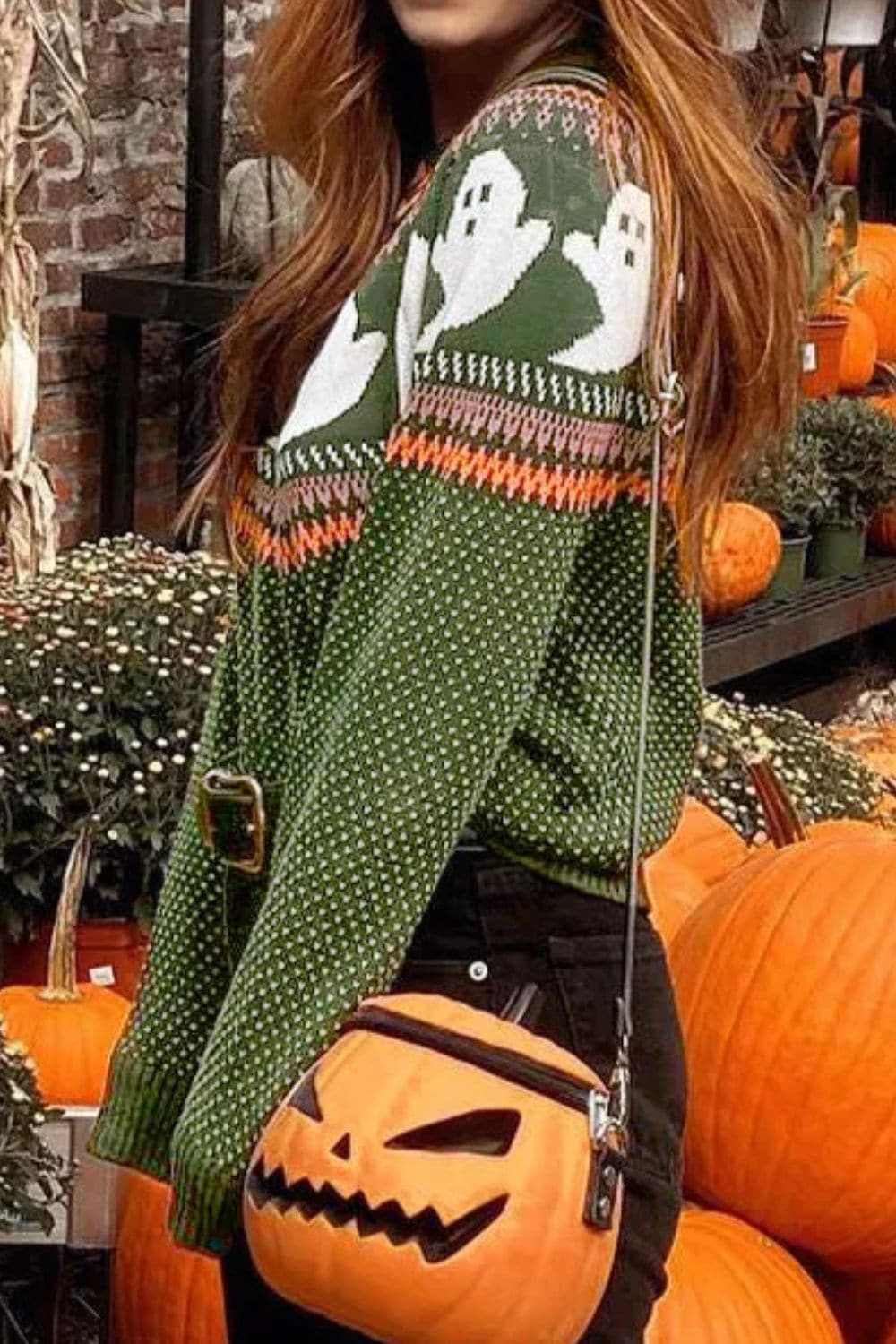 Cozy ghost long sleeve sweater