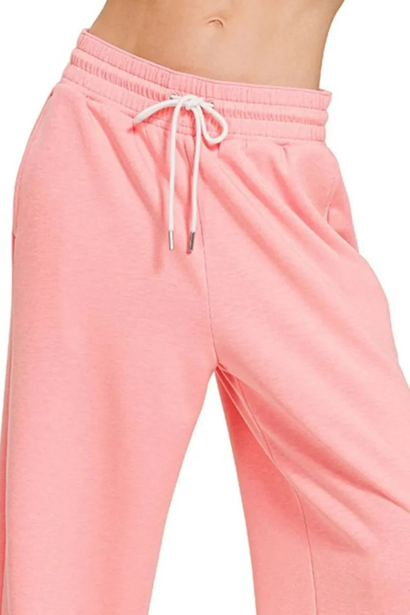 Zenana Scuba Drawstring Pants for Comfort and Style