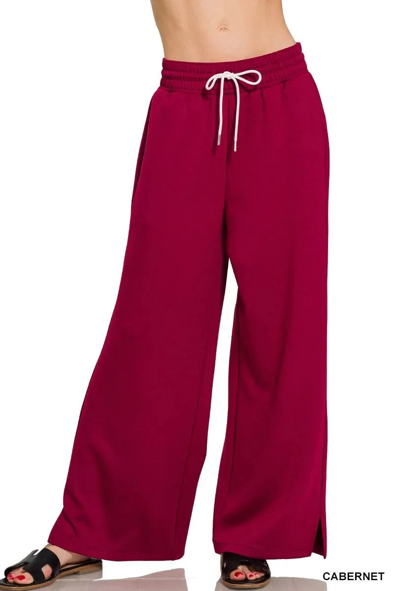 Zenana Scuba Drawstring Pants for Comfort and Style