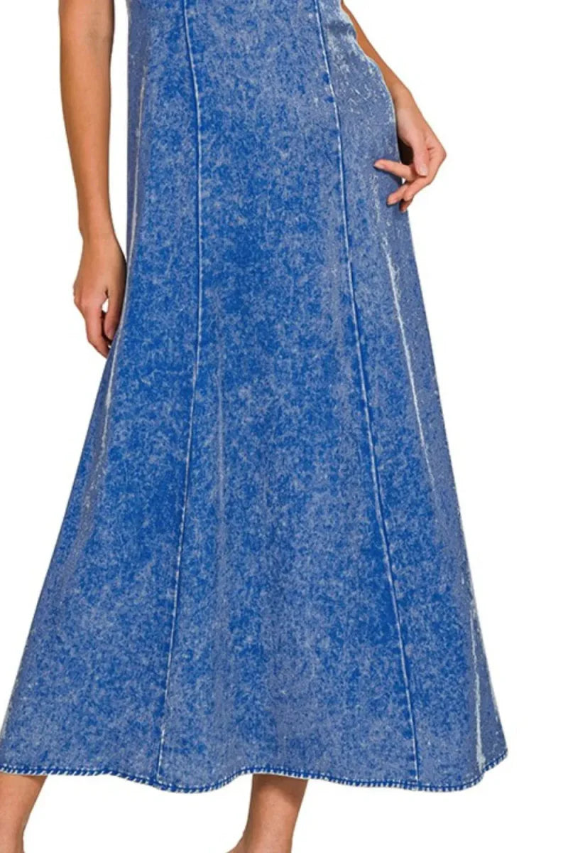Zenana Tencel Mineral Washed Maxi Dress for All Occasions